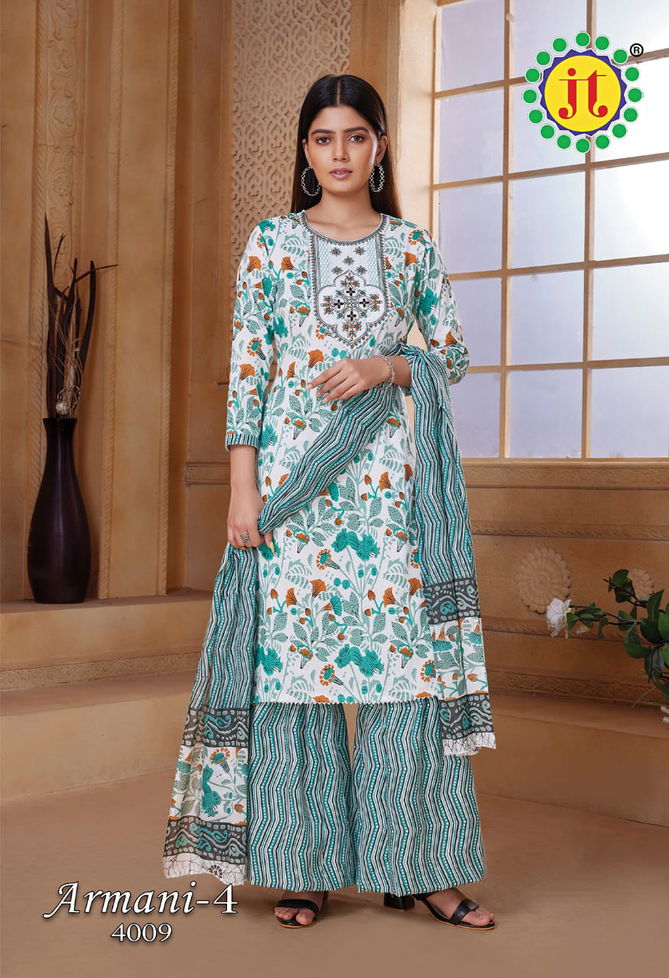 Jt Armani Vol 4 Printed Cotton Dress Material Catalog
